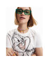 Desigual Тишърт LOONEY TUNES Bugs Carrot 23SWTKBT Бял Regular Fit - Pepit.bg