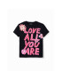 Desigual Тишърт Love All You 23SWTKAV Черен Regular Fit - Pepit.bg