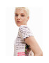 Desigual Тишърт Newspaper 23SWTK61 Бял Regular Fit - Pepit.bg