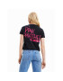 Desigual Тишърт PINK PANTHER 23SWTK81 Черен Regular Fit - Pepit.bg