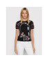 Desigual Тишърт Roma 22SWTK49 Черен Slim Fit - Pepit.bg