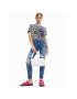 Desigual Тишърт Ros 23SWTK17 Черен Regular Fit - Pepit.bg