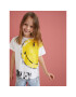 Desigual Тишърт SMILEY Hepburn 22SGTK13 Бял Relaxed Fit - Pepit.bg