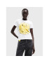 Desigual Тишърт SMILEY Ria 22WWTKAJ Бял Regular Fit - Pepit.bg