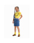 Desigual Тишърт SMILEY WORLD 23SGTK23 Жълт Flare Fit - Pepit.bg