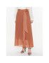 Dixie Плисирана пола G319V007A Кафяв Regular Fit - Pepit.bg