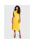DKNY Коктейлна рокля DD2GI937 Жълт Regular Fit - Pepit.bg