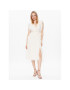 DKNY Коктейлна рокля DD2JD393 Екрю Regular Fit - Pepit.bg