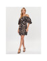 DKNY Коктейлна рокля P3ABWQDB Черен Regular Fit - Pepit.bg