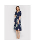 DKNY Коктейлна рокля DD1AM66A Тъмносин Regular Fit - Pepit.bg