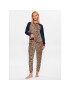 DKNY Пижама YI2922593 Кафяв Regular Fit - Pepit.bg