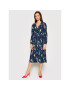 DKNY Плетена рокля DD1A7144 Тъмносин Regular Fit - Pepit.bg