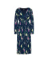 DKNY Плетена рокля DD1A7144 Тъмносин Regular Fit - Pepit.bg