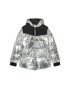 DKNY Пухено яке D36643 M Сребрист Regular Fit - Pepit.bg