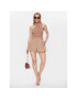 DKNY Шорти от плат P3BWCR08 Бежов Regular Fit - Pepit.bg