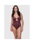 Dorina Боди Daphne D001578LA078 Бордо Slim Fit - Pepit.bg