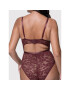Dorina Боди Daphne D001578LA078 Бордо Slim Fit - Pepit.bg