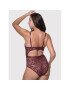 Dorina Боди Daphne D001578LA078 Бордо Slim Fit - Pepit.bg