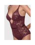 Dorina Боди Daphne D001578LA078 Бордо Slim Fit - Pepit.bg