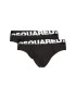 Dsquared2 Underwear Комплект 2 чифта слипове DCX670030 Черен - Pepit.bg