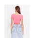 Edited Тишърт EDT4241009 Розов Casual Fit - Pepit.bg