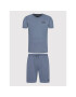 Ellesse Комплект тишърт и спортни шорти Oulan SHM14366 Син Regular Fit - Pepit.bg