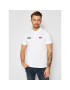 Ellesse Тениска с яка и копчета Montura SHS04475 Бял Regular Fit - Pepit.bg