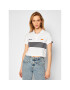 Ellesse Тениска с яка и копчета Annamaria Crop SGE08475 Бял Regular Fit - Pepit.bg