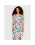 Esotiq Лятна рокля Pineapple 39883 Бял Regular Fit - Pepit.bg