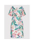 Esotiq Лятна рокля Pineapple 39883 Бял Regular Fit - Pepit.bg