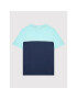 Fila Тишърт Burbank Blocked FAT0098 Тъмносин Regular Fit - Pepit.bg