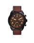 Fossil Часовник Bronson Chronograph FS5875 Кафяв - Pepit.bg