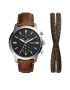 Fossil Часовник Townsman FS5967SET Кафяв - Pepit.bg