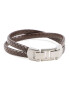Fossil Гривна Leather Essentials JF03685040 Кафяв - Pepit.bg