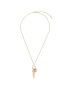 Fossil Колие Feathers JF03671791 Златист - Pepit.bg