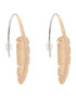 Fossil Обици Feathers JF03668791 Златист - Pepit.bg