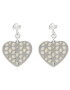 Fossil Обици Heart Cut Out JFS00489040 Сребрист - Pepit.bg