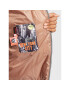 Frieda & Freddies Пухено яке 8710 Кафяв Regular Fit - Pepit.bg