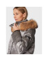 Frieda & Freddies Пухено яке 8870C Сребрист Regular Fit - Pepit.bg