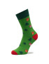 Funny Socks Дълги чорапи unisex Green Santa Claus SM1/36 Зелен - Pepit.bg