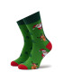 Funny Socks Дълги чорапи unisex Green Santa Claus SM1/36 Зелен - Pepit.bg