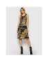 G-Star Raw Лятна рокля A-Line Dungaree Camo D19295-C387-C399 Зелен Regular Fit - Pepit.bg