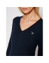 Gant Пуловер Stretch Cable 480022 Тъмносин Slim Fit - Pepit.bg