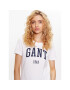 Gant Тишърт Logo 4200670 Бял Regular Fit - Pepit.bg