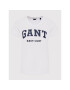 Gant Тишърт Md Ss 4200233 Бял Regular Fit - Pepit.bg