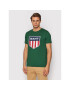 Gant Тишърт Retro Shield 2003112 Зелен Regular Fit - Pepit.bg