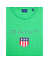 Gant Тишърт Shield 2003023 Зелен Regular Fit - Pepit.bg