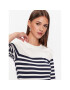 Gant Тишърт Striped 4203481 Бял Regular Fit - Pepit.bg