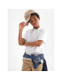 Gap Тениска с яка и копчета 763889-00 Бял Regular Fit - Pepit.bg