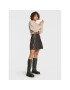 Gestuz Кожена пола Tessa 10906481 Кафяв Regular Fit - Pepit.bg